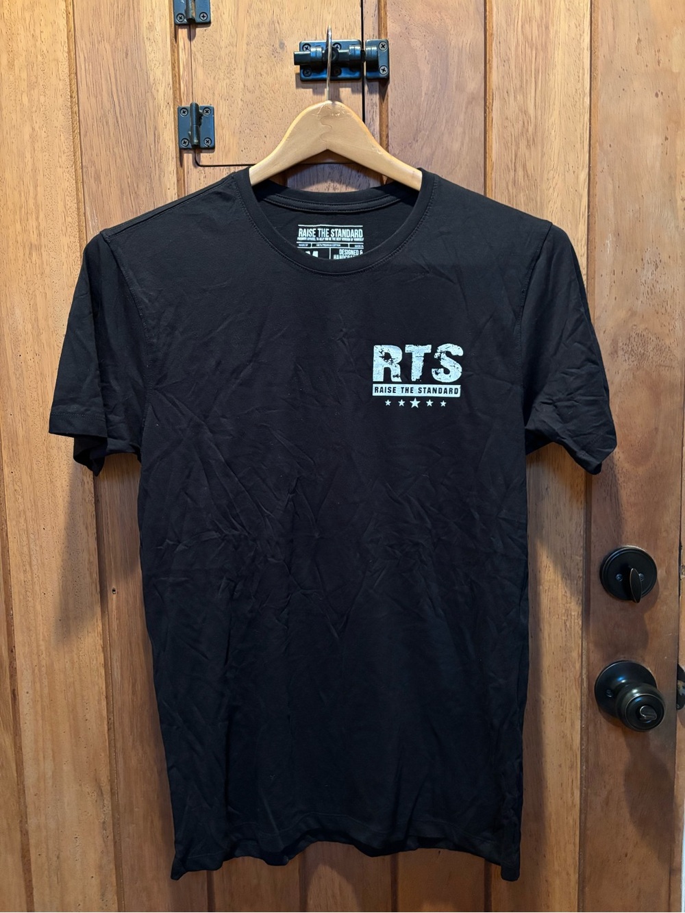 Raise the Standard Black Logo Crew Neck T-Shirt